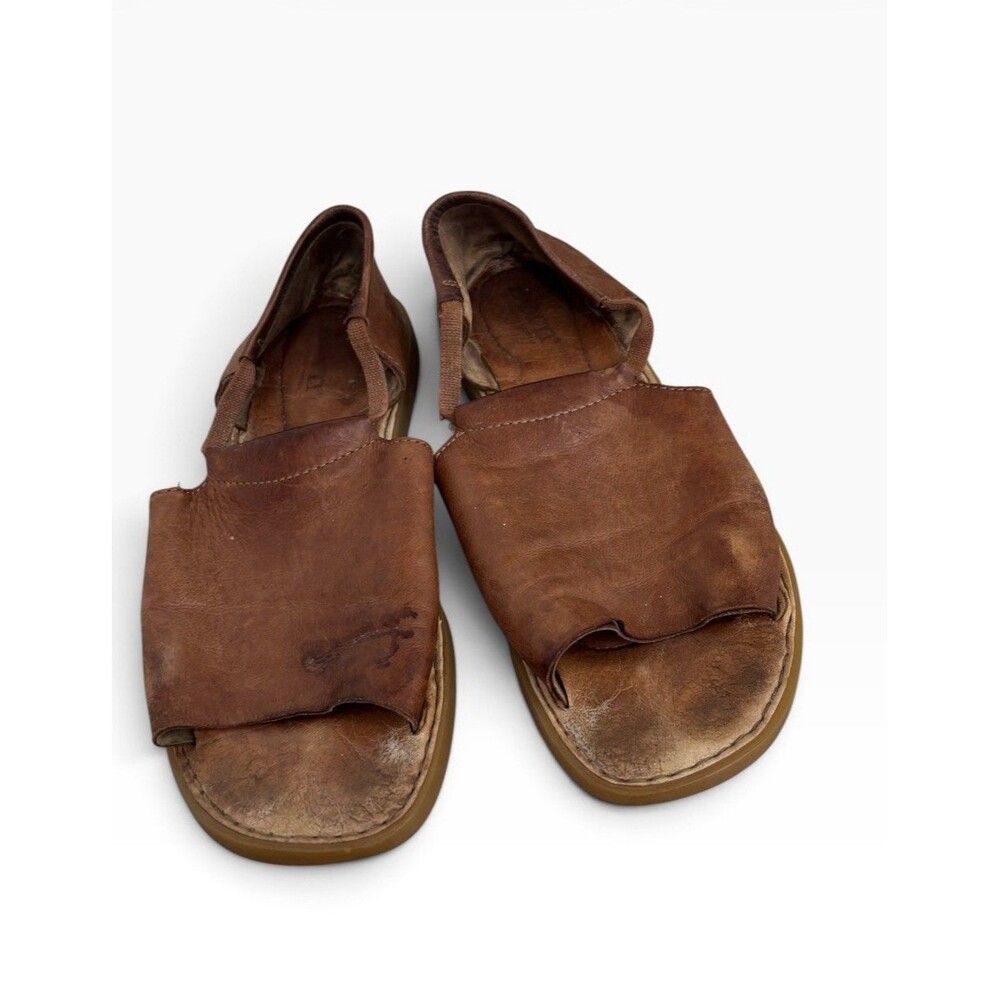 Born Cove Modern Brown Leather Women's Sandals – Brown Size 9